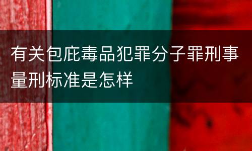 有关包庇毒品犯罪分子罪刑事量刑标准是怎样