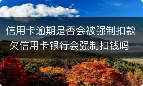 信用卡逾期是否会被强制扣款 欠信用卡银行会强制扣钱吗