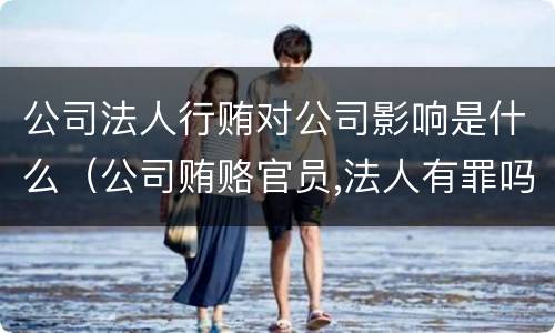 公司法人行贿对公司影响是什么（公司贿赂官员,法人有罪吗）