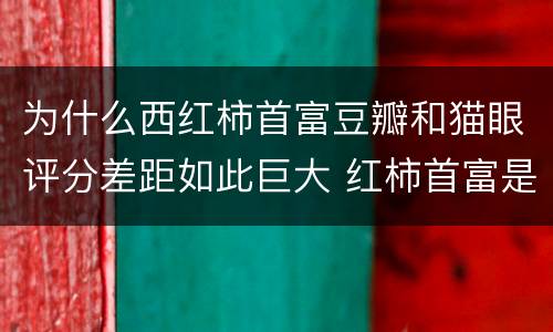 为什么西红柿首富豆瓣和猫眼评分差距如此巨大 红柿首富是什么电影