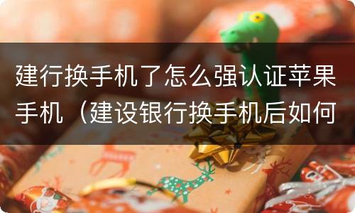 建行换手机了怎么强认证苹果手机（建设银行换手机后如何登录）