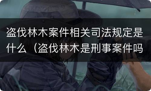 盗伐林木案件相关司法规定是什么（盗伐林木是刑事案件吗）